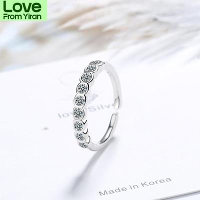 Fashion Luxury 925 Sterling Silver Ring Zircon Wedding Jewelry Rings Engagement For Women Jz161
