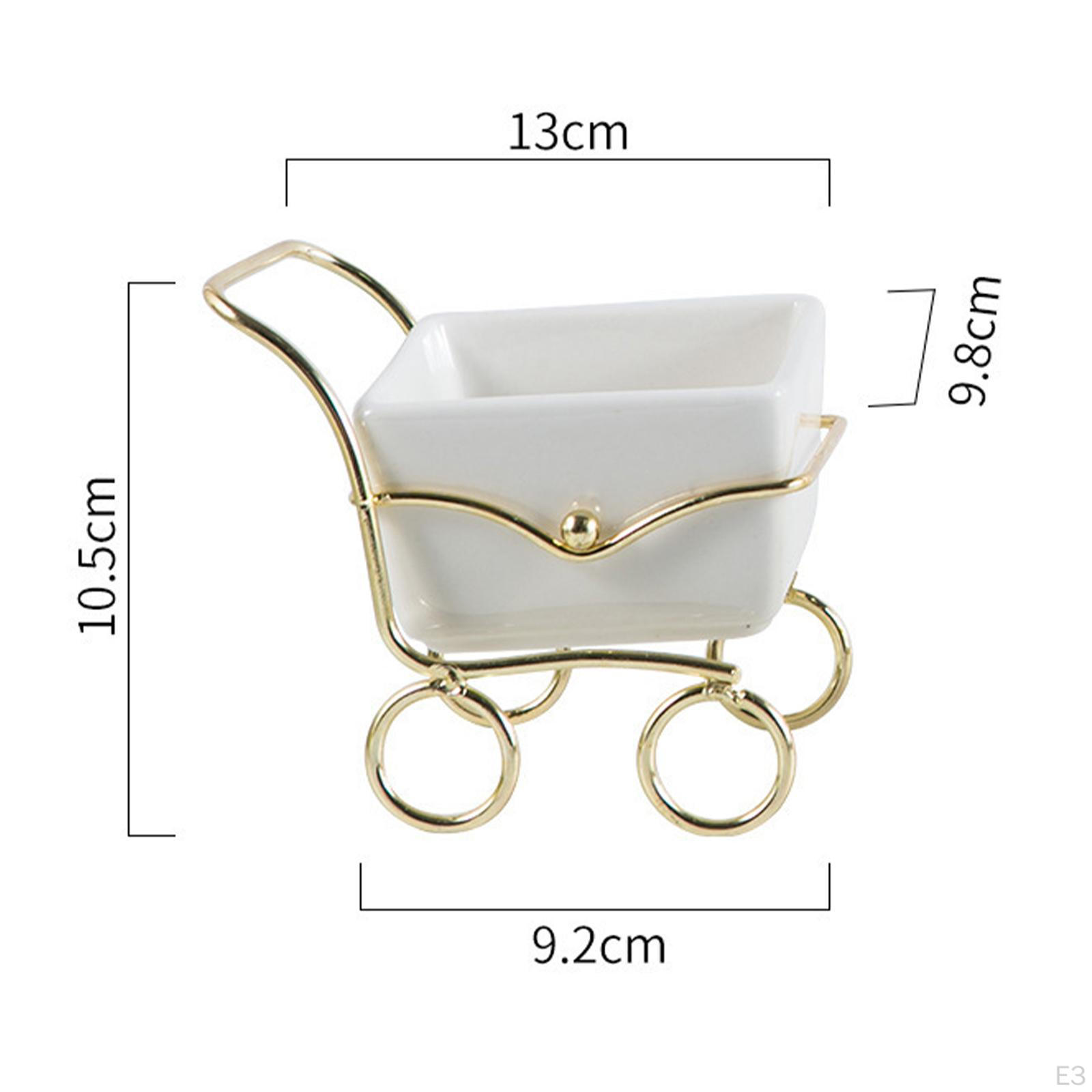 Подсвечник Поднос Чайная Подставка Современный Металлический Подсвечник White Ceramic — фото 4