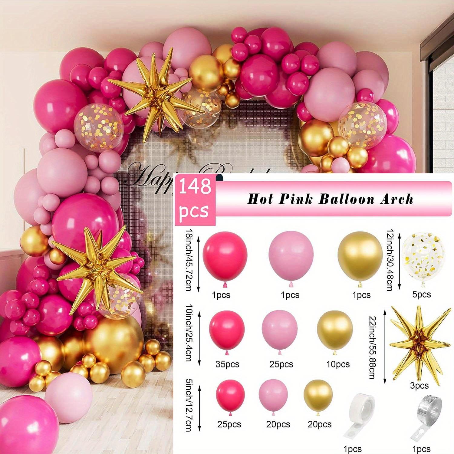 148pcs pink balloon garland Arch Set Anniversary graduation birthday wedding Valentine s Day dance decoration. garland Other