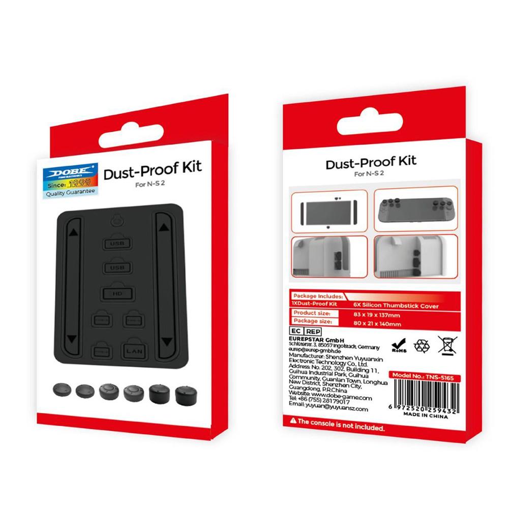 For Switch 2 Game Console Protective Dust Cover+Joystick Rocker Cap 16 In 1 Set Gaming Accessories For NS2