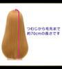 CaseEden Cosplay Wig, Long, 70cm, Heat-Resistant, Light Brown, Includes 2 Wig Nets