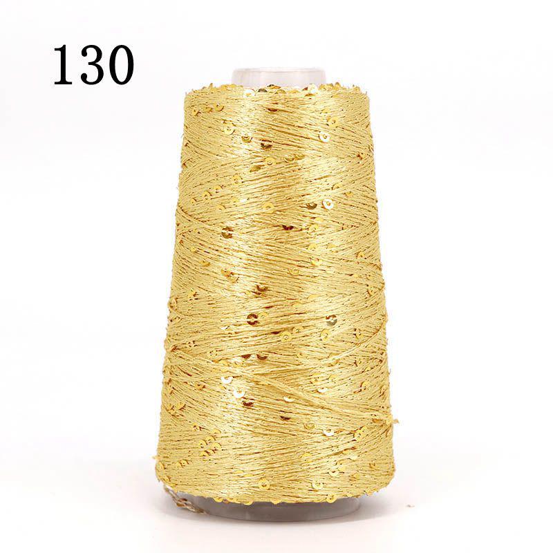 Sequin Cotton Yarn: 50g Fancy Skein for Hand & Machine Knitting