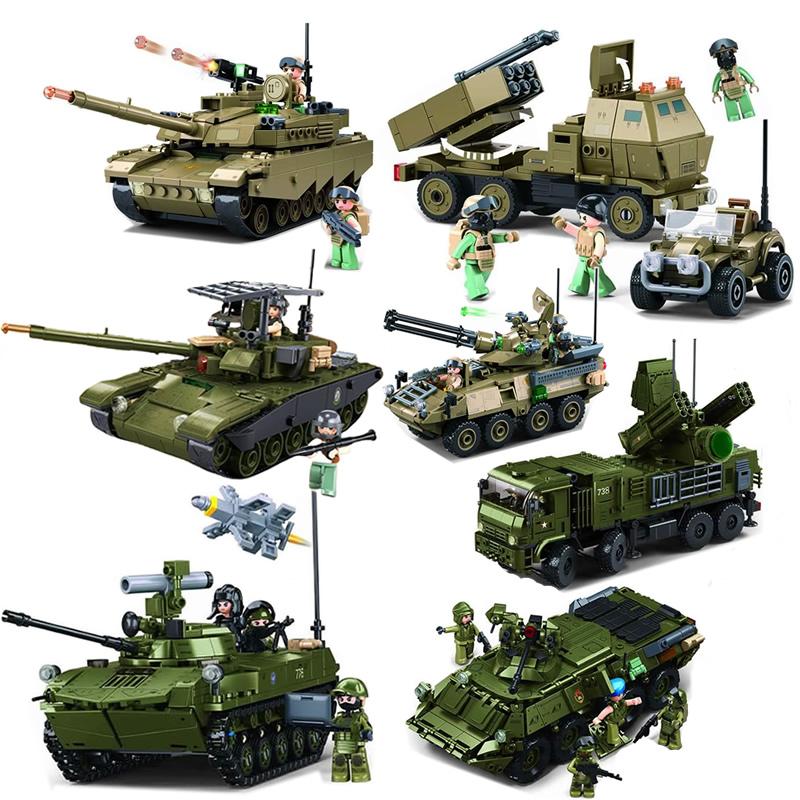 WK2 Militär IFR-T90AS OEF-M1XS Panzer BTR-80 Schützenpanzer Baustein Set Pantsyr-S1 Luftabwehrsystem Bausteine Maßstabsmodell