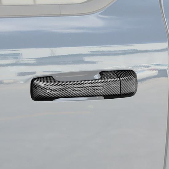 Car Door Handle Cover Trim For Dodge Ram 1500 -2025 Accessories Carbon Fiber