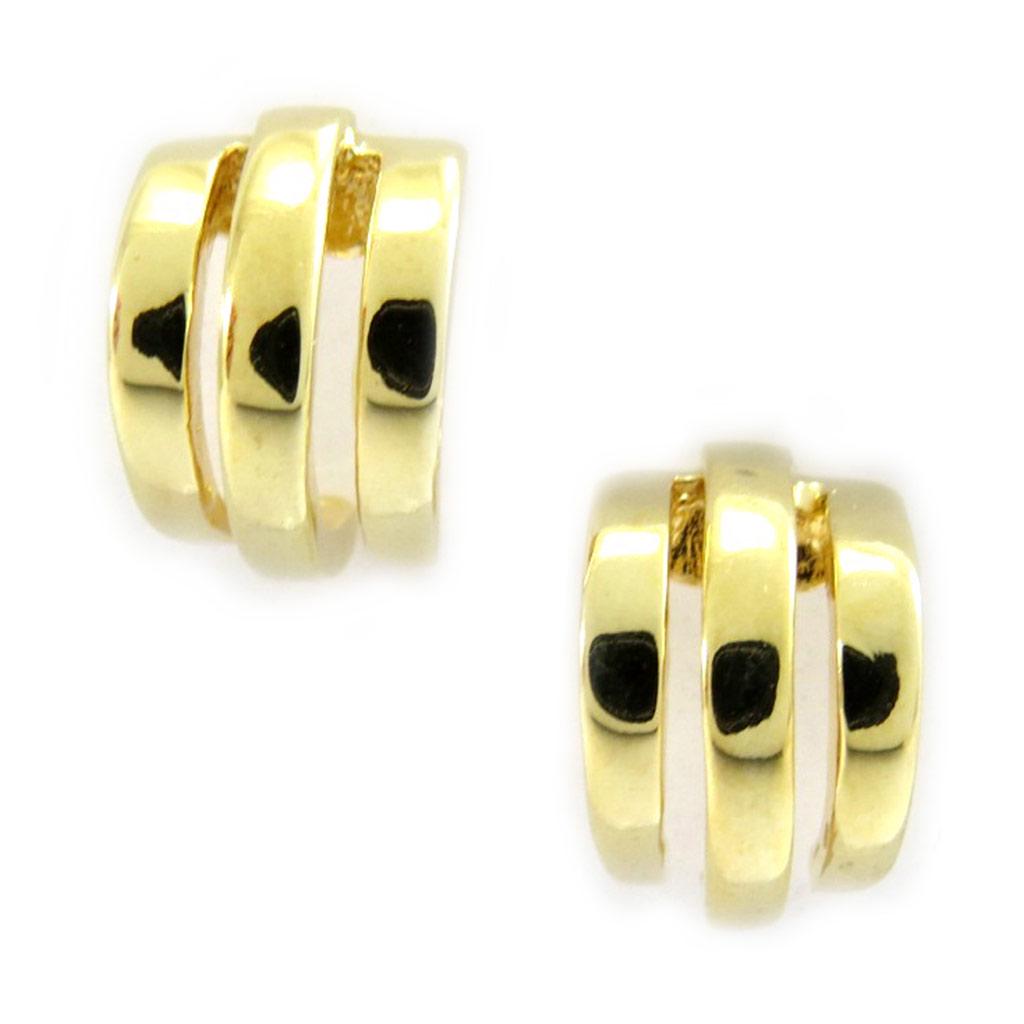 Les Trésors De Lily [G2025] - Gold Plated Hoop Earrings 'Choreography'