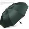 Sunshade and Rain Umbrella, Dual-Purpose, for Men and Women, with Printed Logo, Foldable, Automatic, Wind-Resistant, Thickened and Reinforced, Large