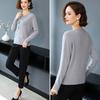 Women's Crewneck Sweater Embroidered Loose Plus Size Knitwear Pullover Stretch Knit Top Jumper Spring Autumn