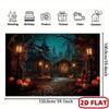 2D Flat Banner Decorative Art Halloween Background - 1 Piece of Old Town-style Pumpkin Lantern background.PMJ