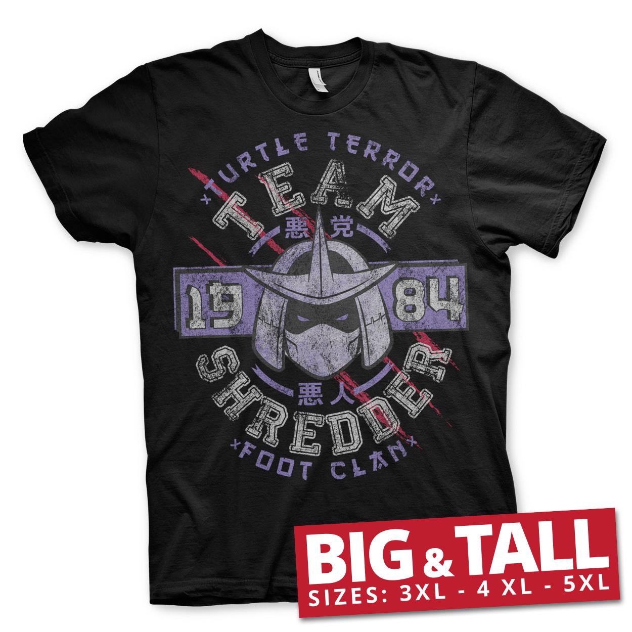 Officially Licensed TMNT Team Shredder BIG TALL 3XL 4XL 5XL Men s T-Shirt M