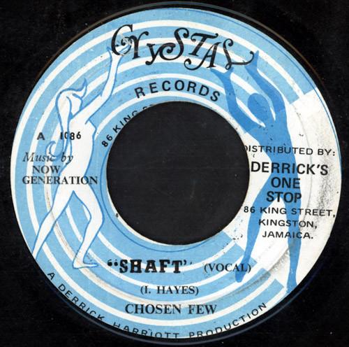

7inch Record CHOSEN FEW Shaft 1086 Crystal Records 1971 Jamaica Reggae Ska Dub Used