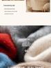 Elegant Women's High-Neck Cashmere Sweater: Double-Ply Thick, Large Cable Knit, Perfect for Autumn & Winter