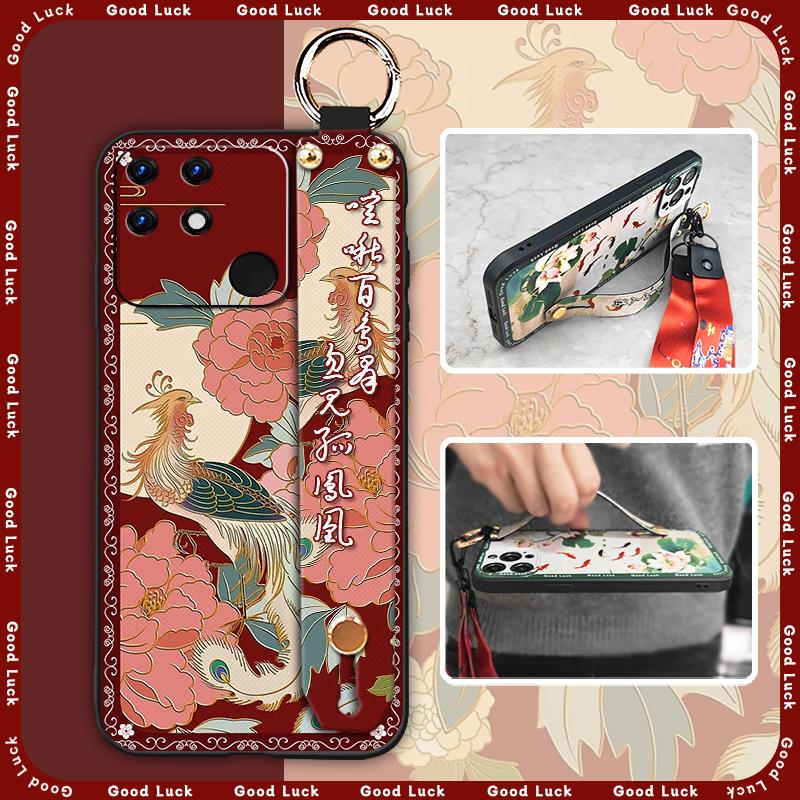 Anti-dust Back Cover Phone Case For OPPO Realme Narzo 50A Waterproof Elderly lady Dirt-resistant Phone Holder Anti-knock