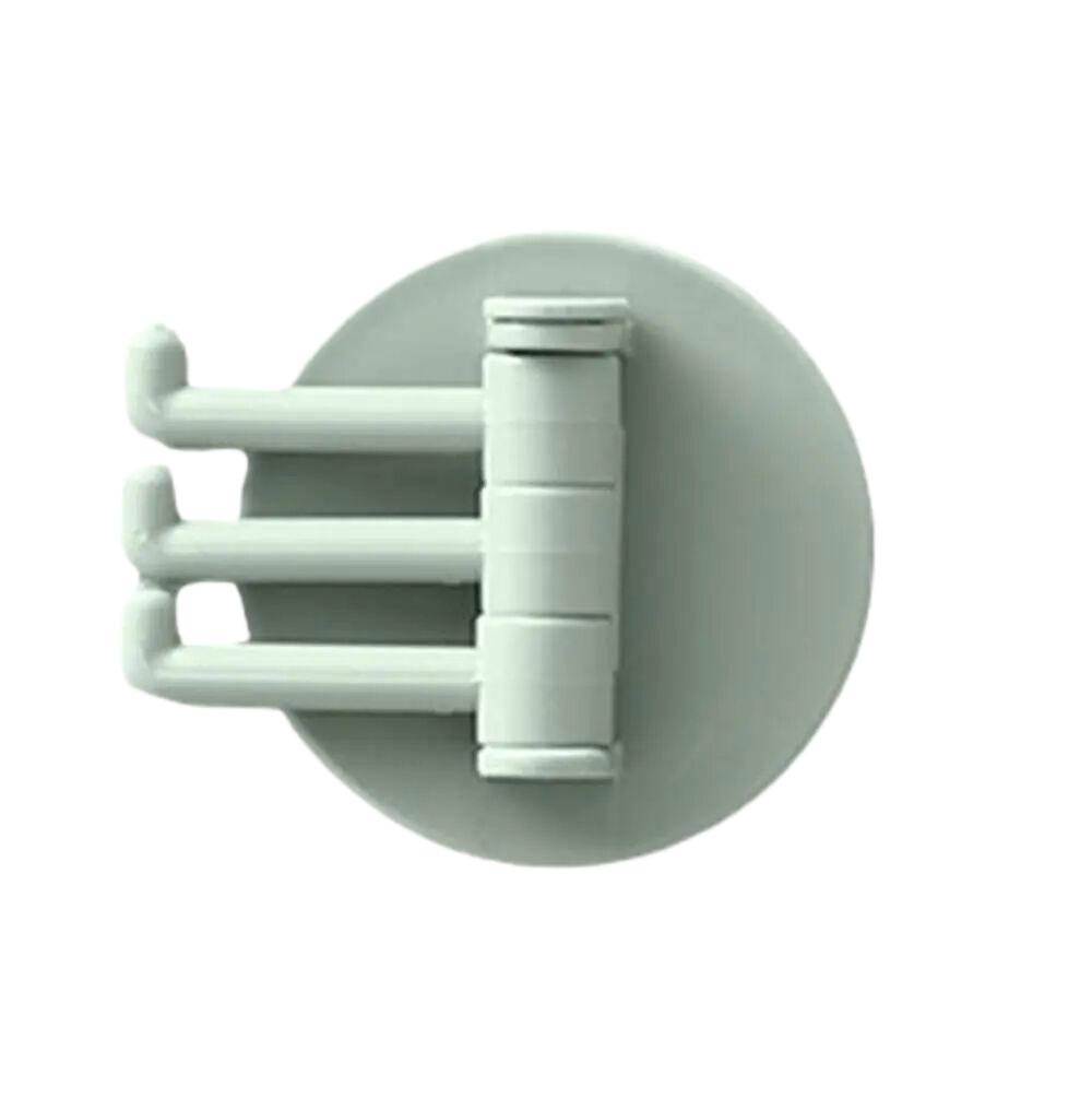 1/4 STÜCKE 3 Nicht Markierende Drehhaken Drehbar Nahtlos Klebend Stark Tragfähig Klebehaken Küchenwandhänger Badezimmerzubehör