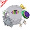 Mardi Gras Lips Fleur De Lis Shirt Fat Tuesday Womens Tee Oversized T Shirt Women Clothes Graphic T Shirts Y2k Aesthetic Tops