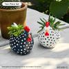 Vaso Fiorito Gallina Maculata Divertente Vaso Fiorito Modello Gallo Carino Fioriera Decorazione Giardino Cortile Fattoria Regalo