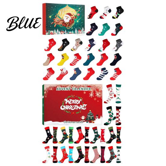 Christmas Party Interactive Days Countdown Advent Calendar Pairs Socks Toy 12 2026 24 Cozy Home