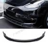 17-22 Tesla Model Y Front Lip Bumper Kit: 4-Section Decorative Accessory