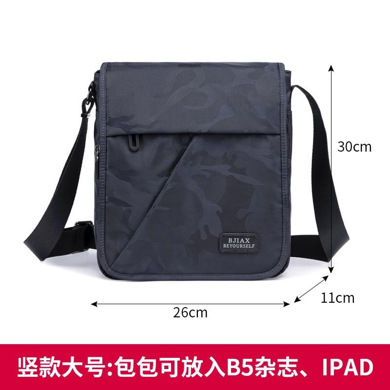 Large Capacity Men s Bag Crossbody Horizontal Casual Nylon Oxford Cloth Shoulder Canvas A4 Paper 35x14x29
