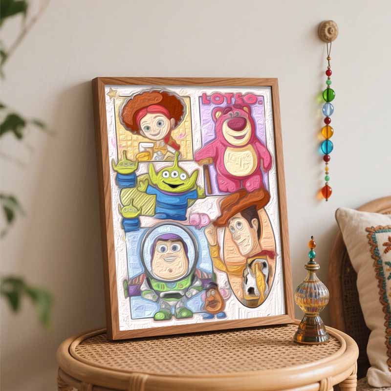 Disney Toy Story Art Painting Set Home Wall Decor Handmade Gift for Fans