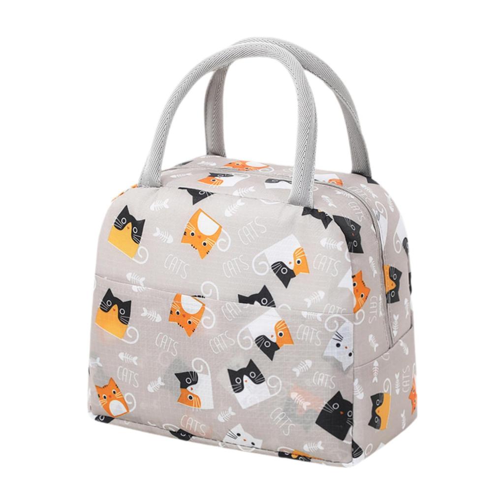 Colorful Insulated Large Capacity Lunch Bag with Aluminum Foil Thickened Bento Bag, Insulated Lunch and Storage Bag