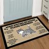 "GUINEA PIGS WELCOME PEOPLE TOLERATED" Doormat Funny Small Pet Humor NonSlip Entryway Decor for Guinea Pig Owners Home & Gift