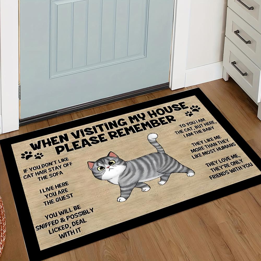 GUINEA PIGS WELCOME PEOPLE TOLERATED Doormat Funny Small Pet Humor NonSlip Entryway Decor for Guinea Pig Owners Home & Gift 40cmx60cm