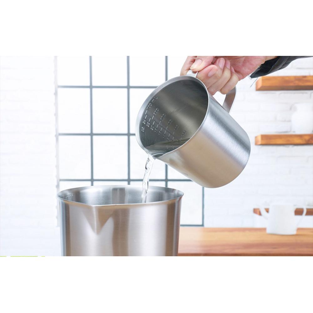 500ml/700ml/1000ml/1500ml Κύπελλο Κλίμακας Μέτρησης από Ανοξείδωτο Ατσάλι 304 Κυλινδρικός Δοσομετρητής Τσάι Γάλακτος Ψήσιμο Αυγά Κουτάλι