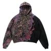 Womens Dark Skull Print Hoodie Long Sleeve Loose Streetwear