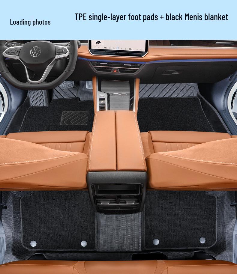 Volkswagen Magotan Double Layer TPE Floor Mats - Full Coverage, Car-Specific, Original Color for 25 Model.