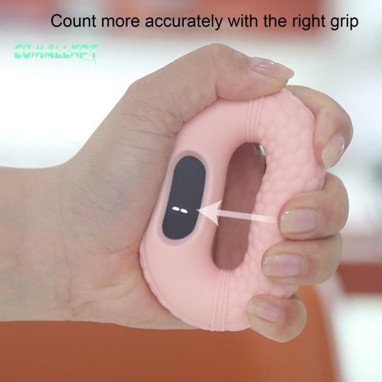 Hand Grip Strength Trainer with LED Counter Display - Five Finger Strength Training, Squeeze Ring Stress Relief Hand Grip Strengthener