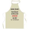 Kitchen Apron - Constant Can't Exist - Breton Print - Durable Cotton - Washable 40°C