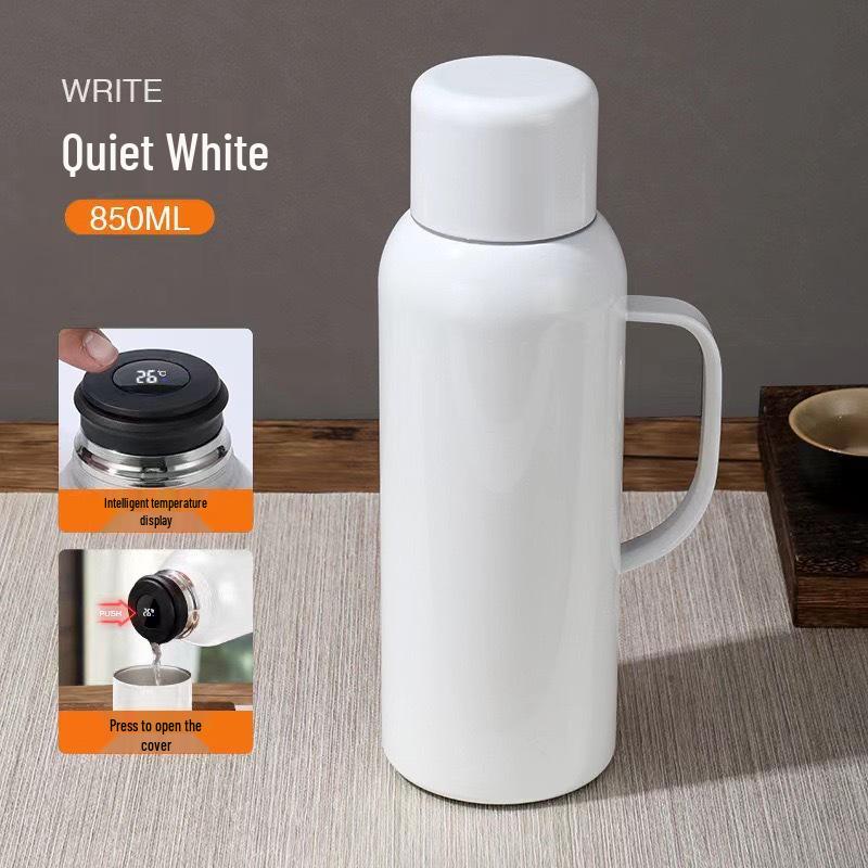 Maternal & Infant 316 Stainless Steel Thermos Pot with Smart Temperature Stewing and Portable Tea Infuser.