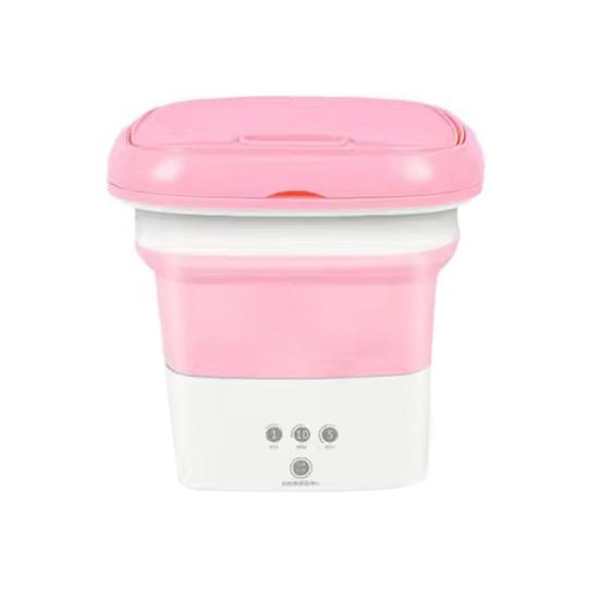 1 set mașină de spălat rufe Pliabil cu protecție oprită Accesoriu de călătorie portabil pentru spălat jucărie de plus pentru copii