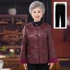 Stylish Spring Autumn Chinese Jacket for Middle-Aged Women: 60s-70s Versatile Long Sleeve