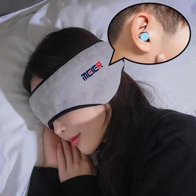 Maska na spaní s chráničem sluchu Plyšová maska ​​na spaní Muškový chránič na oči pro ženy Hřejivý Relax Plyšový pásek na oči Bavlněný obvaz na oči s Earplus