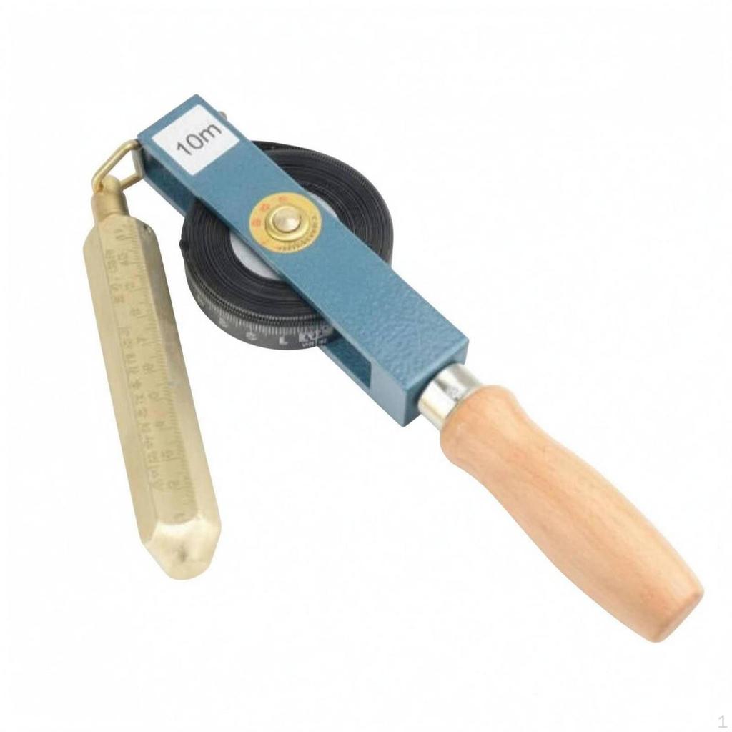 Oil Gauging Tape Resistant Sounding with Plumb Bob Accurate Calibration Petroleum Tank Depth
