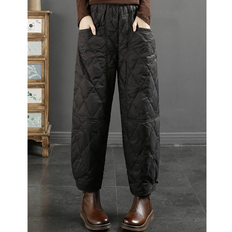 Winter Cotton Pants Straight Pants Women's Padded Cotton Warm Thickened Outer Wear Long Pants Cotton Pants