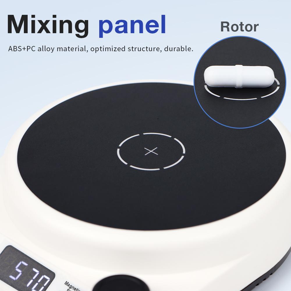 Magnetic Mixer 2000RPM Mini Electric Magnetic Stirrer with Stir Bar Brushless DC Motor for Medical Chemical Laboratory EU Plug