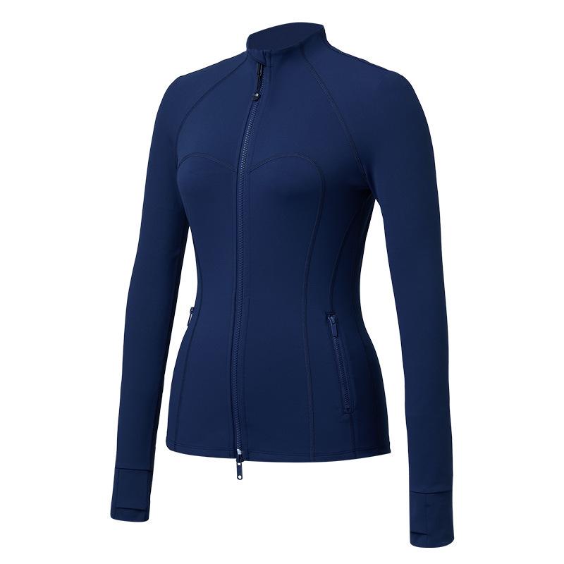 Women s Slim Fit Quick-Dry Stand Collar Jacket for Yoga, Pilates, and Running Large