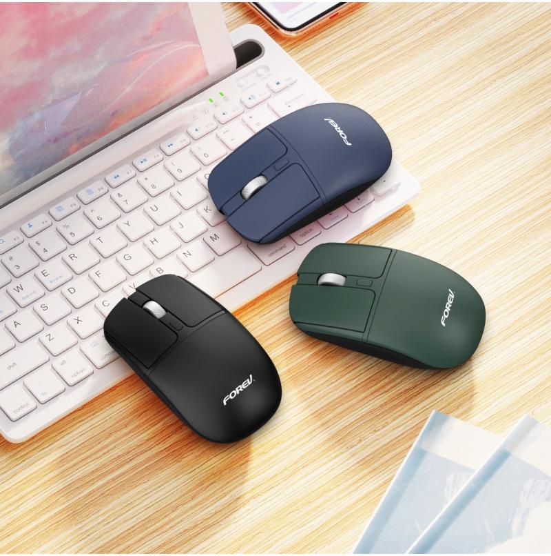 FV-386 Dual Mode Silent Metal Mouse: Wireless 2.4G + Bluetooth for Laptop/Desktop