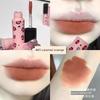 Whitening Matte Lip Mud Lip Gloss, Peach Pink Lipstick for a Natural Look, Silky Smooth, Matte, Soft Misty Finish, Non-Drying
