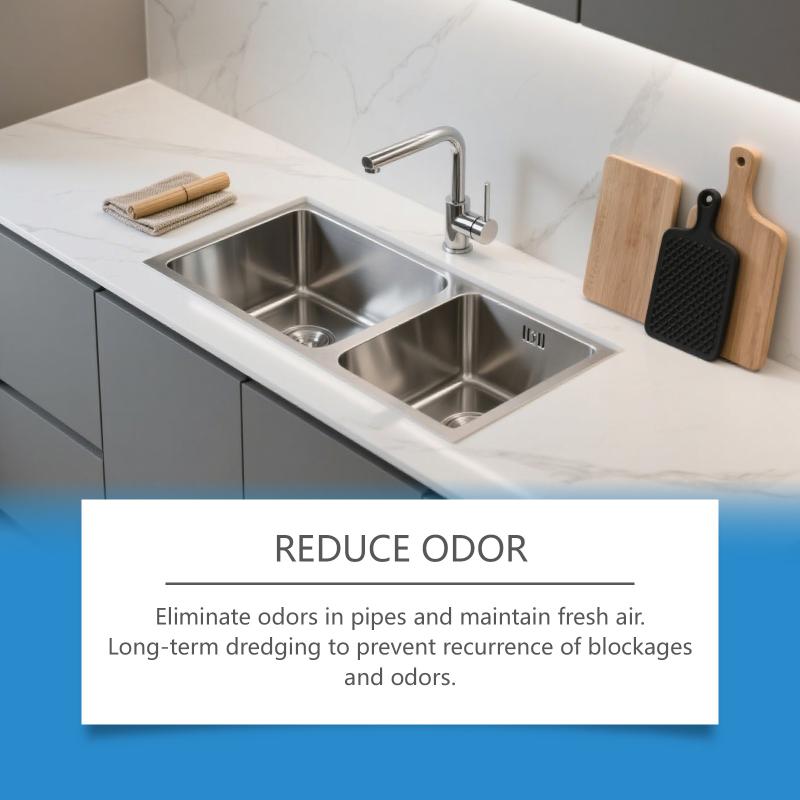 Sewer Cleaning Solution Powder Powerful Safe Formula Removes Blockages in Shower Sink Toilet for Home