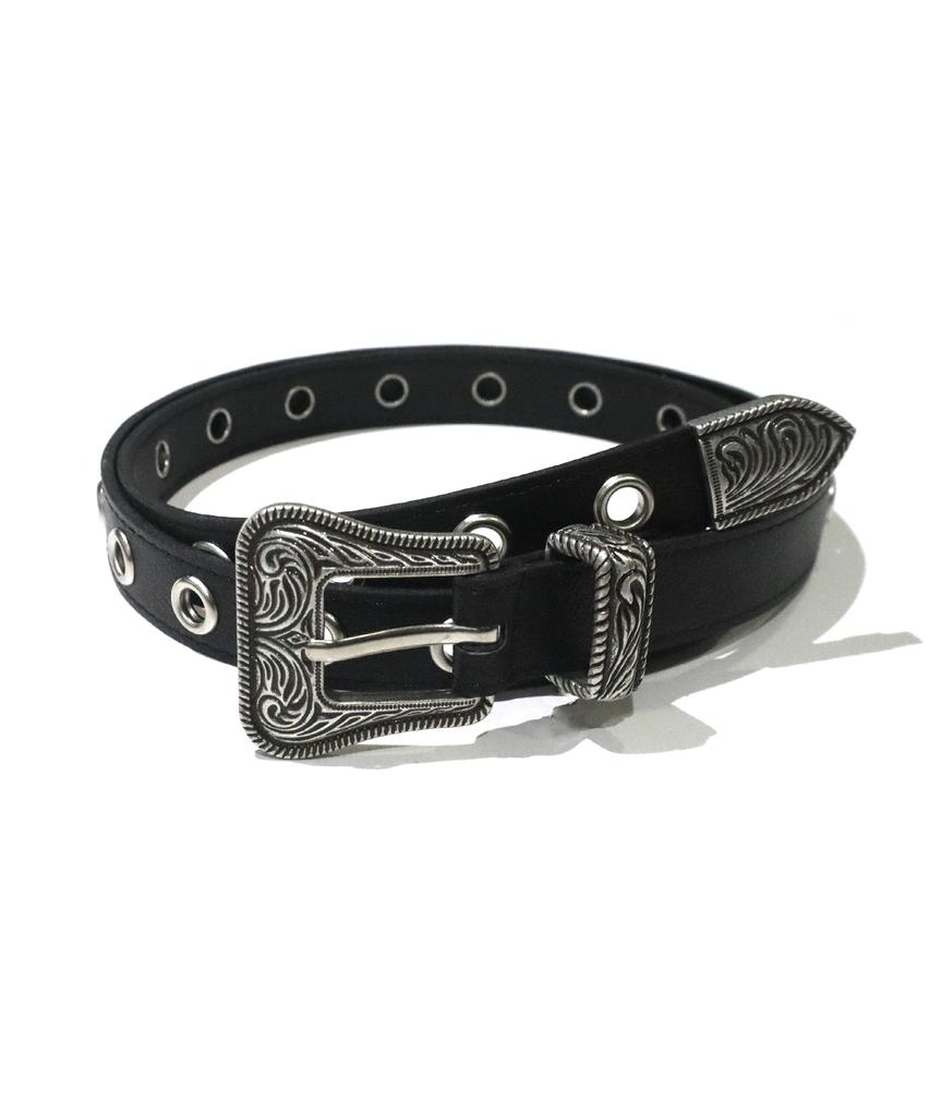 Hauseulagkeulleob Contry Rock Eyelet Belts - Black