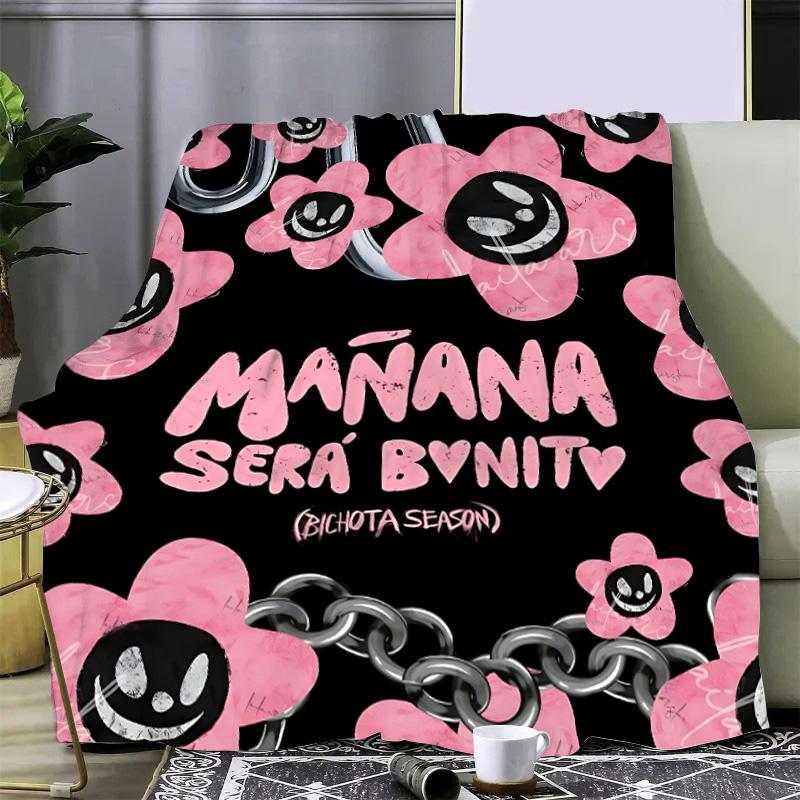 Karol G Manana Sera Bonito Printed Blanket Picnic Blankets Warm Blanket Soft and Comfortable Blanket Home Travel Birthday Gift