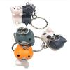 Pendent Charm Cartoon PVC Key Ring Kitten Key Chain Lucky Cat Keychain Bag Pendant Cat Keyring
