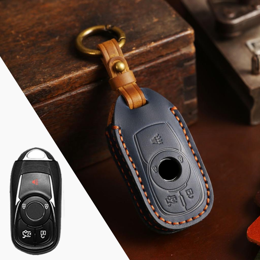 Suitable for Buick Key Case, Envision GL8 Leather Buckle Case, New Regal LaCrosse Cowhide Key Case.