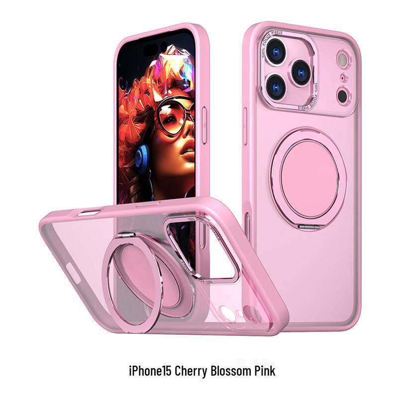 CAXITON Чехол для iPhone 15 с магнитным кольцом-подставкой