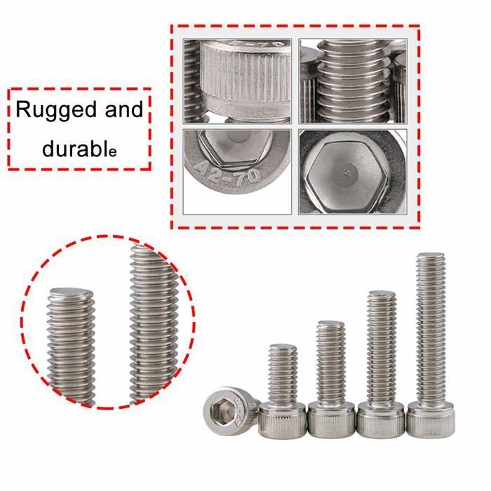 Vis - Newlng - N0LG057 - Acier inoxydable 304 - 100 pièces - Résistant à la corrosion