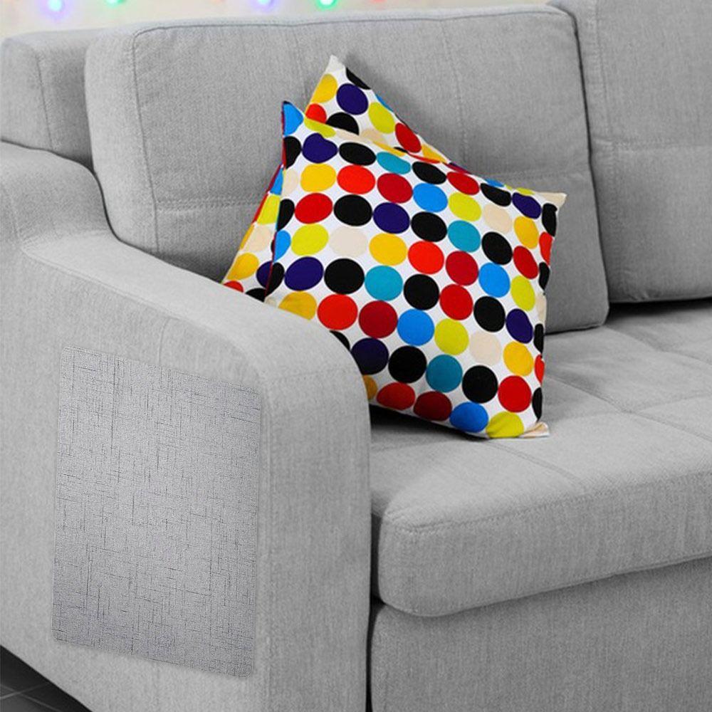 2PCS Self-Adhesive Sofa Repair Patch Multi-Color Linen Fabric Patch Linen Sticker Sheet Sofa