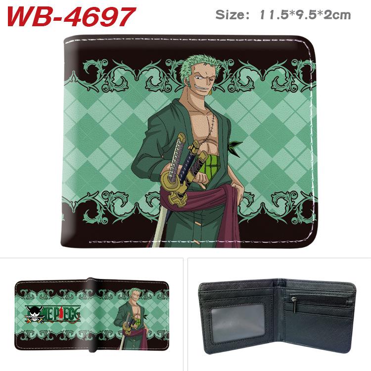 One Piece Anime Wallet Luffy Print Short Folded Card Holder Colorful Coin Purse